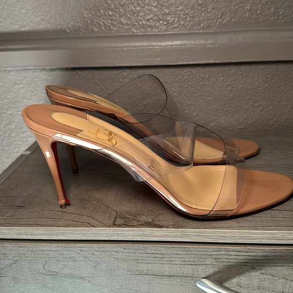 Christian Louboutin nude and clear strap heels - Picture 9 of 9